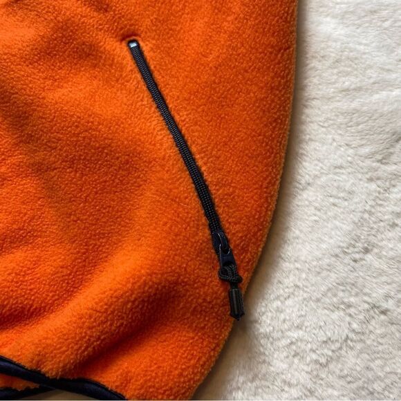 Timberland Orange Fleece Front Zip Vest Vintage Size Medium - Picture 8 of 11